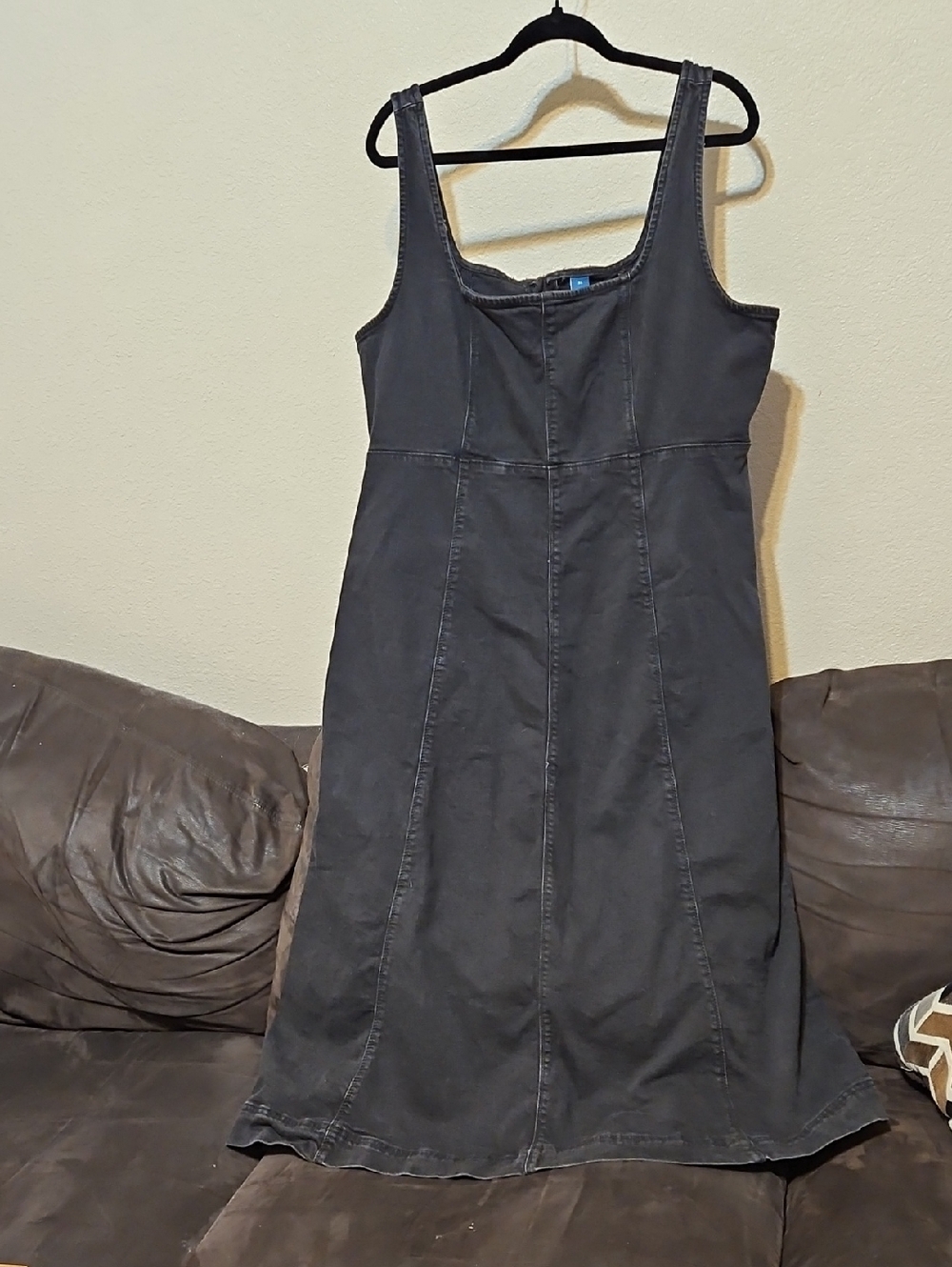Old Navy Charcoal Gray Midi Dress